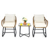 3-Piece Patio PE Rattan Bistro Set product image