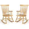 Glossy Finish Wooden Rocking Chairs (Set of 2) product image
