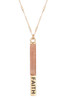 Natural Stone Pendant Bar Necklace product image
