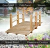 5-Foot Outdoor Wooden Garden Bridge product image