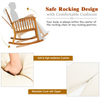 Acacia Wood Patio Rocking Chair & Coffee Table product image