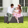 34-Gallon Wicker Storage Deck Box with Cushion product image