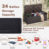 34-Gallon Wicker Storage Deck Box with Cushion product image