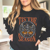 'Tis the Season' Skeleton & Pumpkin Graphic Crewneck Sweatshirt product image