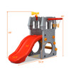 5-in-1 Toddlers' Climber Slide Playset with Basketball Hoop & Telescope product image