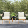 3-Piece Patio Furniture Set with Cushioned Chairs & Side Table product image