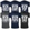 Men’s Awesome Dad and Grandpa T-Shirts product image