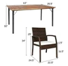 Rattan 7-Piece Dining Set with Umbrella Hole product image