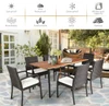 Rattan 7-Piece Dining Set with Umbrella Hole product image