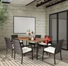 Rattan 7-Piece Dining Set with Umbrella Hole product image
