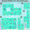 Children Educational Track Car DIY Free Assembly Map Scene To Build Electric Jigsaw Track Car (Ocean) product image
