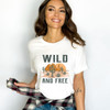 Women's 'Wild & Free' Short Sleeve Graphic T-Shirt product image