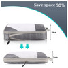 4 pcs Pack  Travel Luggage Compression Bags - Lightweight, Dustproof, and Versatile Storage Organizers Color Black product image
