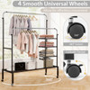 Height-Adjustable Double Rods Garment Rack  product image