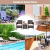 Rattan Wicker Outdoor 3-Piece Table and Chair Set product image