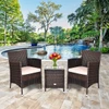 Rattan Wicker Outdoor 3-Piece Table and Chair Set product image