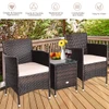 Rattan Wicker Outdoor 3-Piece Table and Chair Set product image