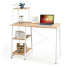 Metal and Wood Desk with 3 Shelves product image