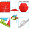 Costway Honeyjoy Kids Picnic Table Set with Umbrella product image