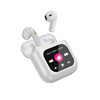 Smart Touch Screen Bluetooth Earphone APP Message Reminder Dialing Video Switching Incoming Call Answering with LED Display(White) product image