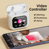 Smart Touch Screen Bluetooth Earphone APP Message Reminder Dialing Video Switching Incoming Call Answering with LED Display(Gold) product image