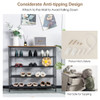 Industrial Adjustable 5-Tier Metal Shoe Rack with 4 Shelves product image