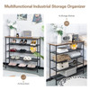 Industrial Adjustable 5-Tier Metal Shoe Rack with 4 Shelves product image