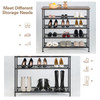 Industrial Adjustable 5-Tier Metal Shoe Rack with 4 Shelves product image