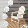 Outdoor Adirondack Chair with Built-in Cup Holder for Backyard Porch product image
