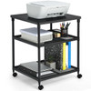  3-Tier Wheeled Printer Stand with Adjustable Shelf  product image