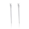 Sterling Silver 1.2mm-Wide 1-Inch Hoop Earrings product image