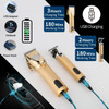 Cordless Hair Clipper, Professional Hair Clipper, Rechargeable Electric Hair Cutting Machine, Detail Trimmer (Gold) product image