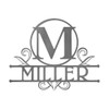 Personalized Monogram Metal Name Sign product image