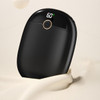 2 In 1 Portable Hand Warmer Rechargeable Pocket Heater with Digital Display for Camping Hunting Mans Woman Winter Gifts,Black product image