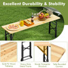 Goplus 5.5 Ft Outdoor Folding Wood Picnic Table product image