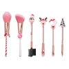 Christmas Fun Makeup Brush Set with Storage Pouch (6-Piece) product image