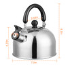 NewAge™ 2.1-Quart Stainless Steel Tea Kettle product image