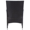 Costway Outdoor Patio Wicker Rattan Arm Chairs (Set of 2) product image