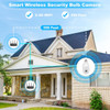 2.4G/5G 1080P Wireless Outdoor Light Bulb Security Cameras  product image