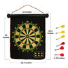 Double-Sided Magnetic Roll-up Dart Board & Bullseye Game product image