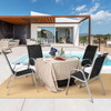 4-Piece Stackable Patio Dining Chairs Set with Armrest product image