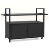Outdoor Bar Cart with Tempered Glass Top  product image