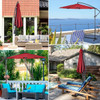 Goplus 10' Hanging Patio Umbrella Sun Shade product image