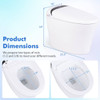 1.28GPF Smart Elongated Toilet Bidet with Heated Seat & Auto Open/Close product image