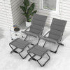 Patio Folding Sling Chair with Ottoman Footrest product image