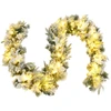 9ft Pre-lit Snowy Christmas Garland with Berries  product image