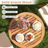 3-Piece Acacia Wood Patio Bistro Set with Table and Chairs product image