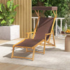 Birch Wood Chaise Lounge Chair with Adjustable Canopy product image