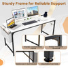 60-Inch Computer Desk with Charging Station Storage Bag product image