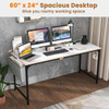 60-Inch Computer Desk with Charging Station Storage Bag product image